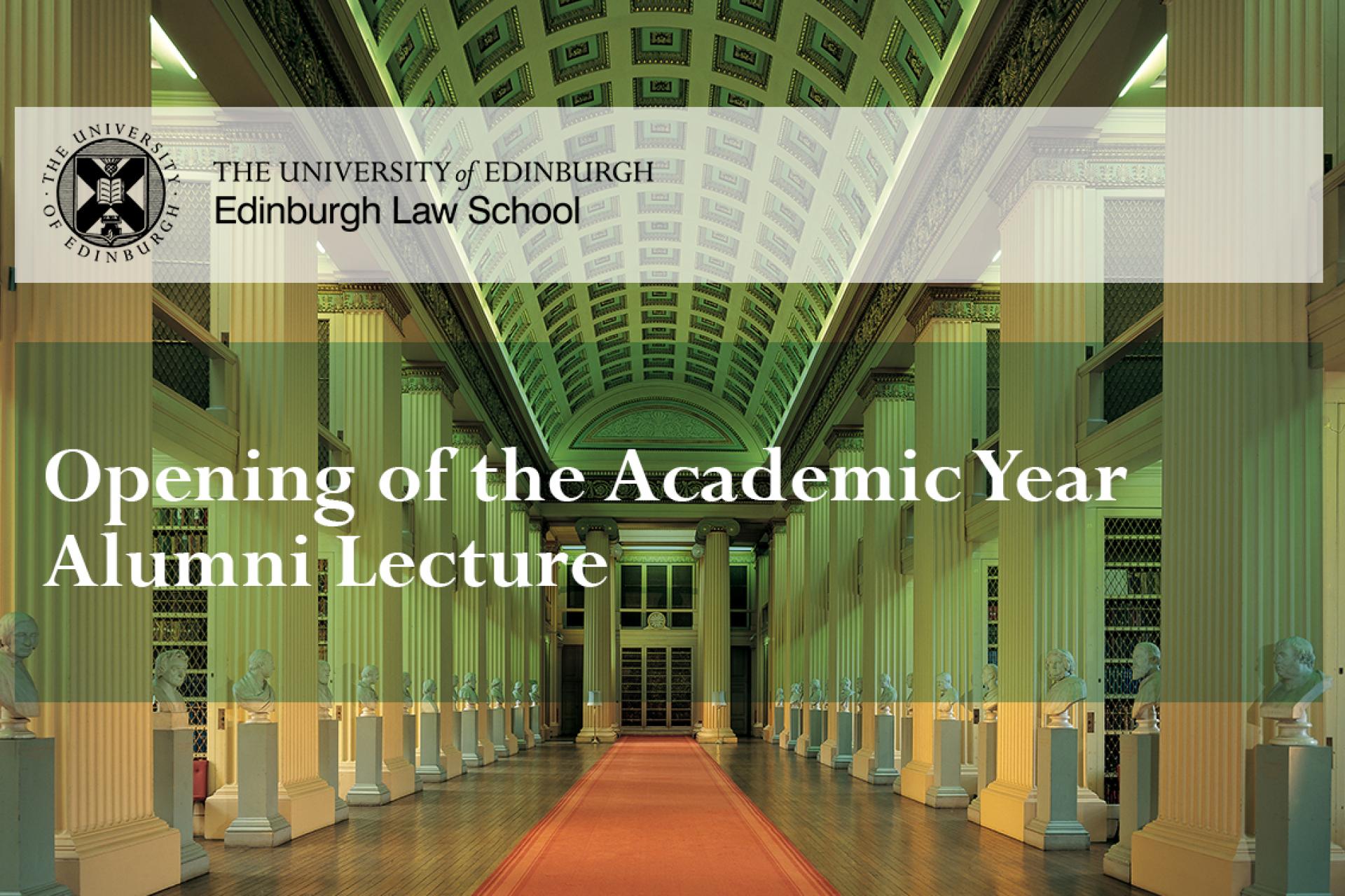 Opening of the Academic Year Alumni Lecture