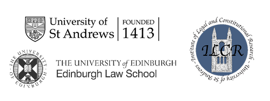 Logos of St Andrews, Edinburgh and ILCR