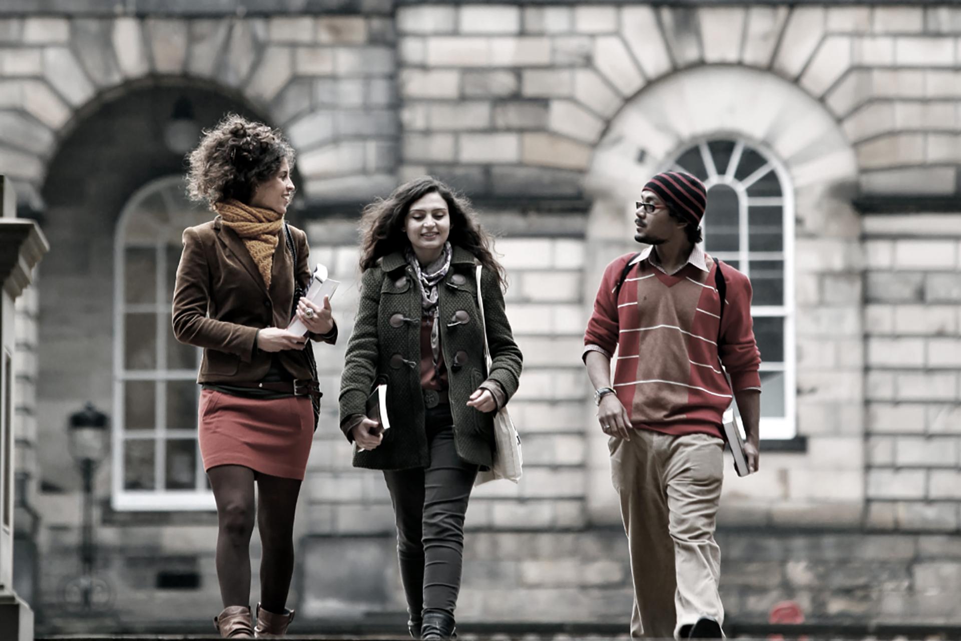 Students at Old College