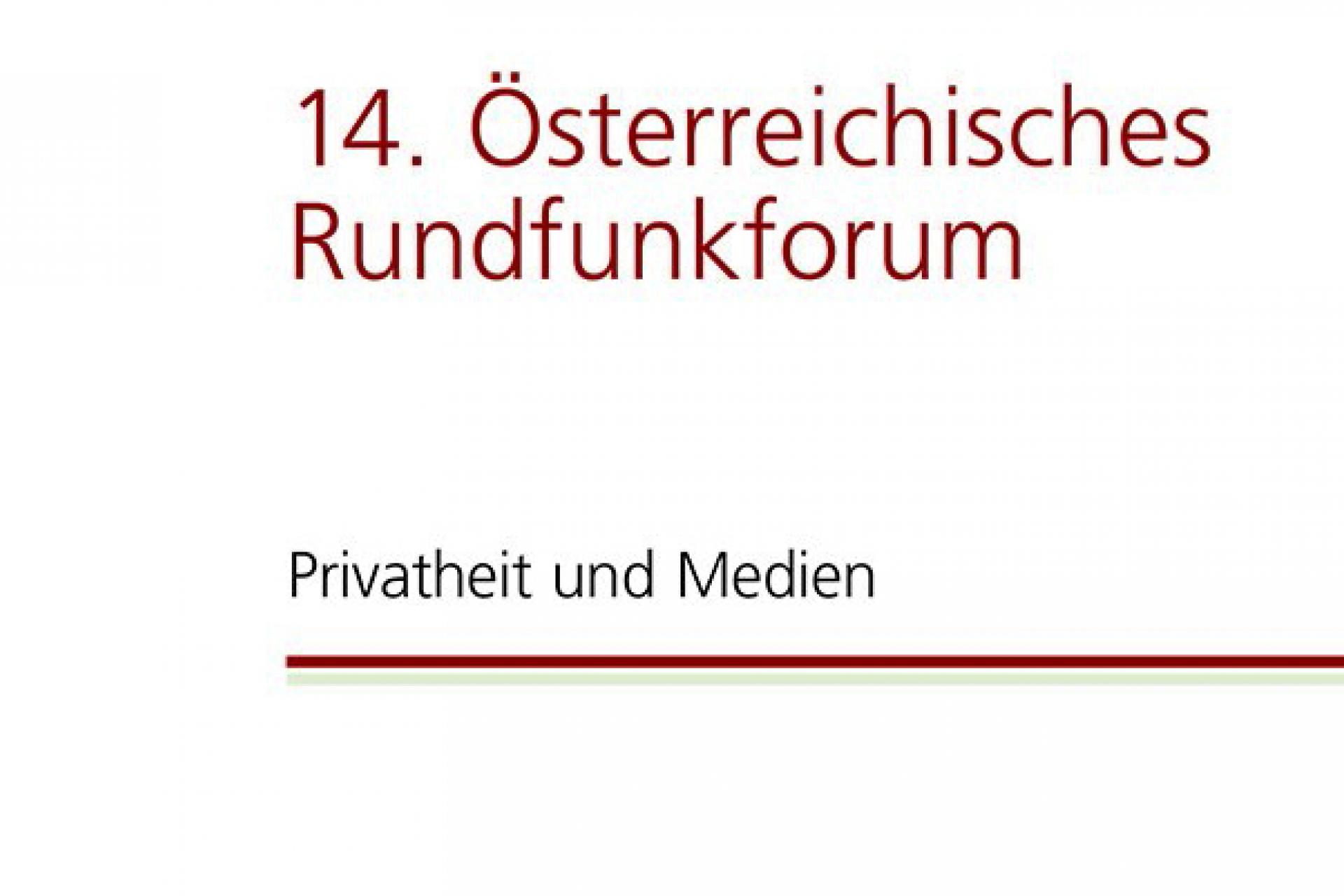 Osterreichisches Rundfunkforum
