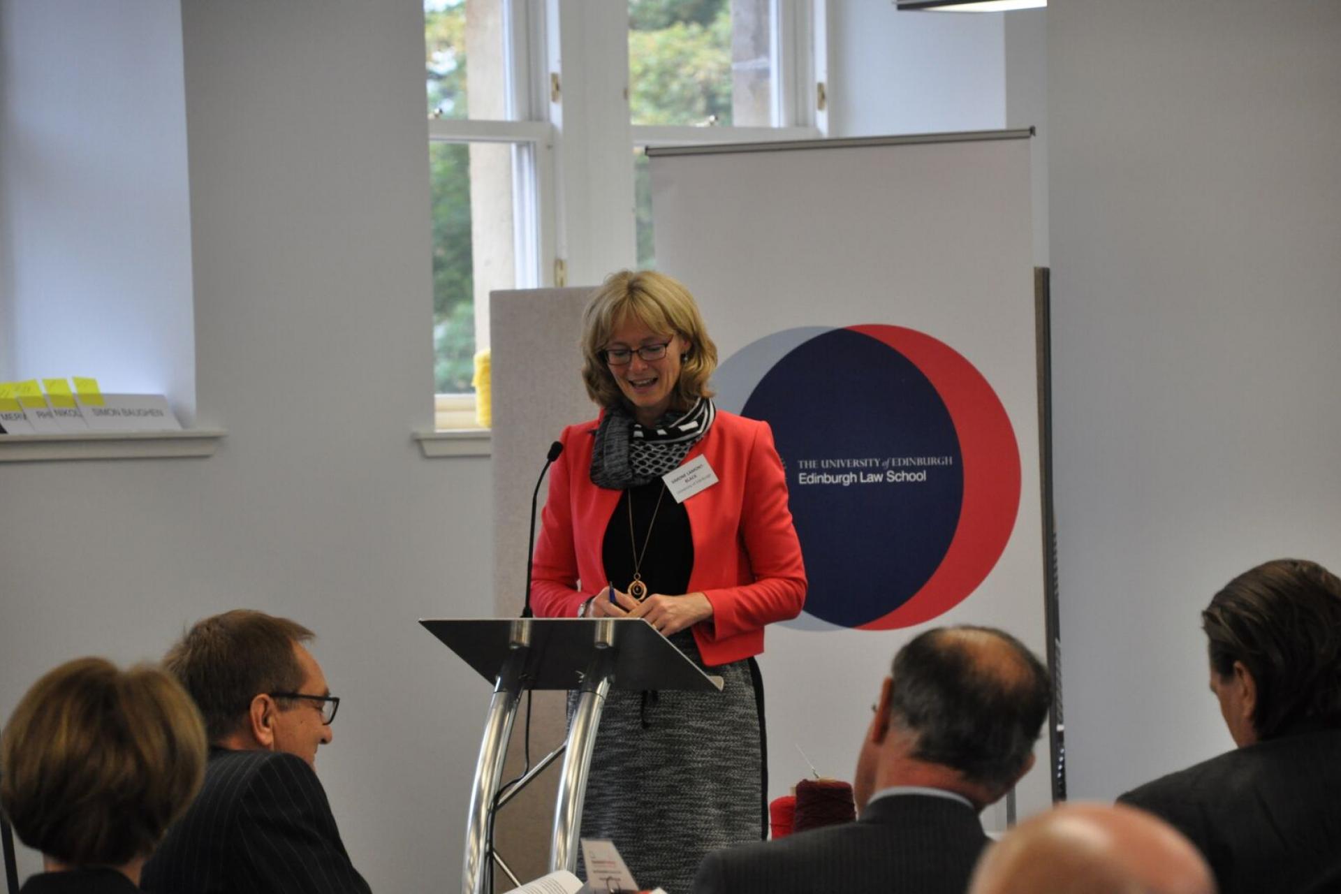 Simone Lamont-Black at Freight Forwarding conference 