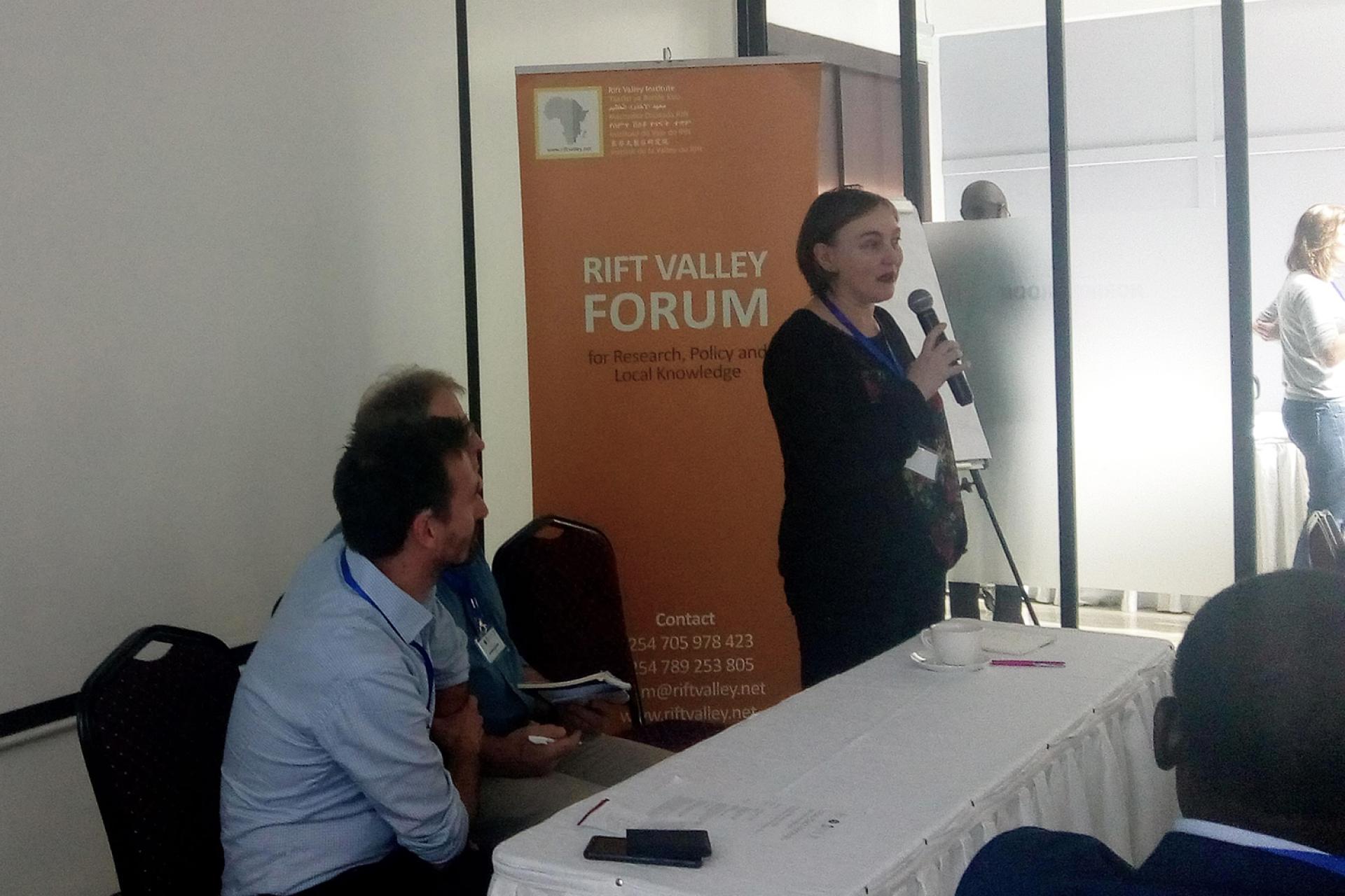 Christine Bell at Nairobi workshop