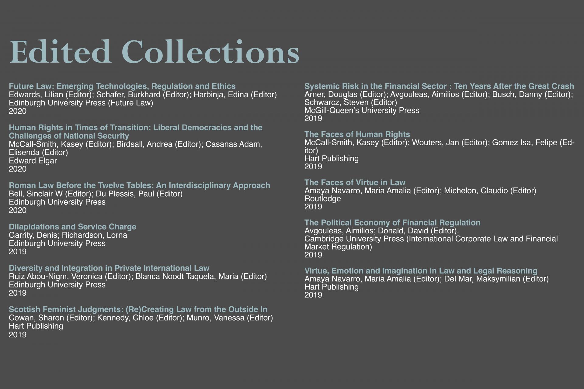 Edinburgh Law School edited collections