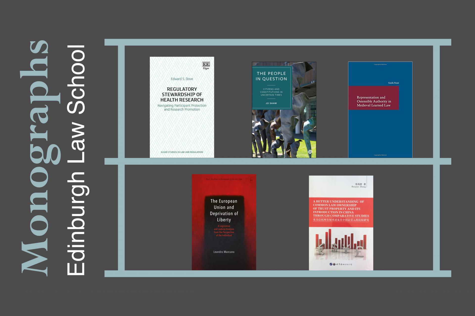 Cover images of Edinburgh Law School monographs
