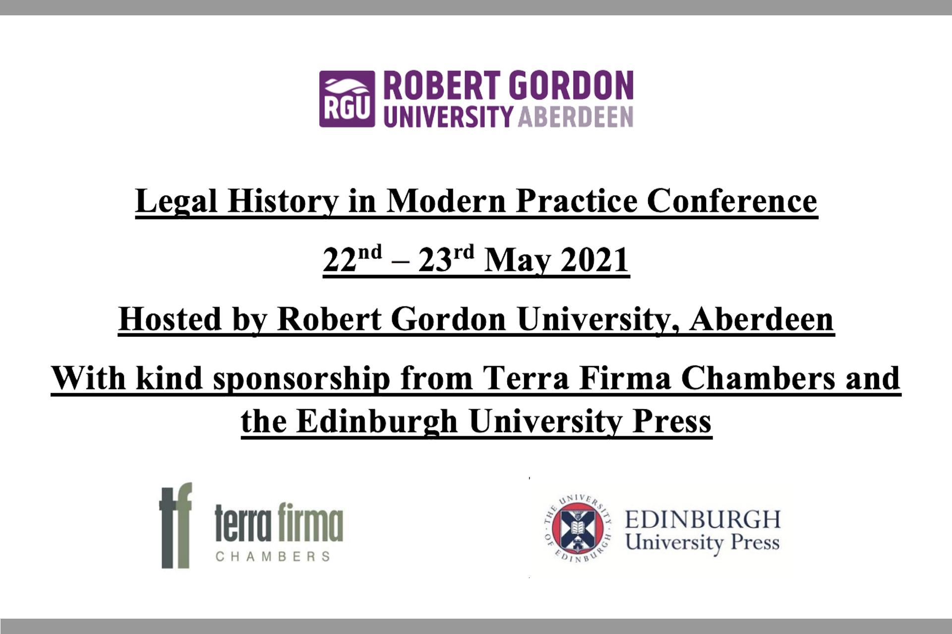 Legal History in Modern Practice