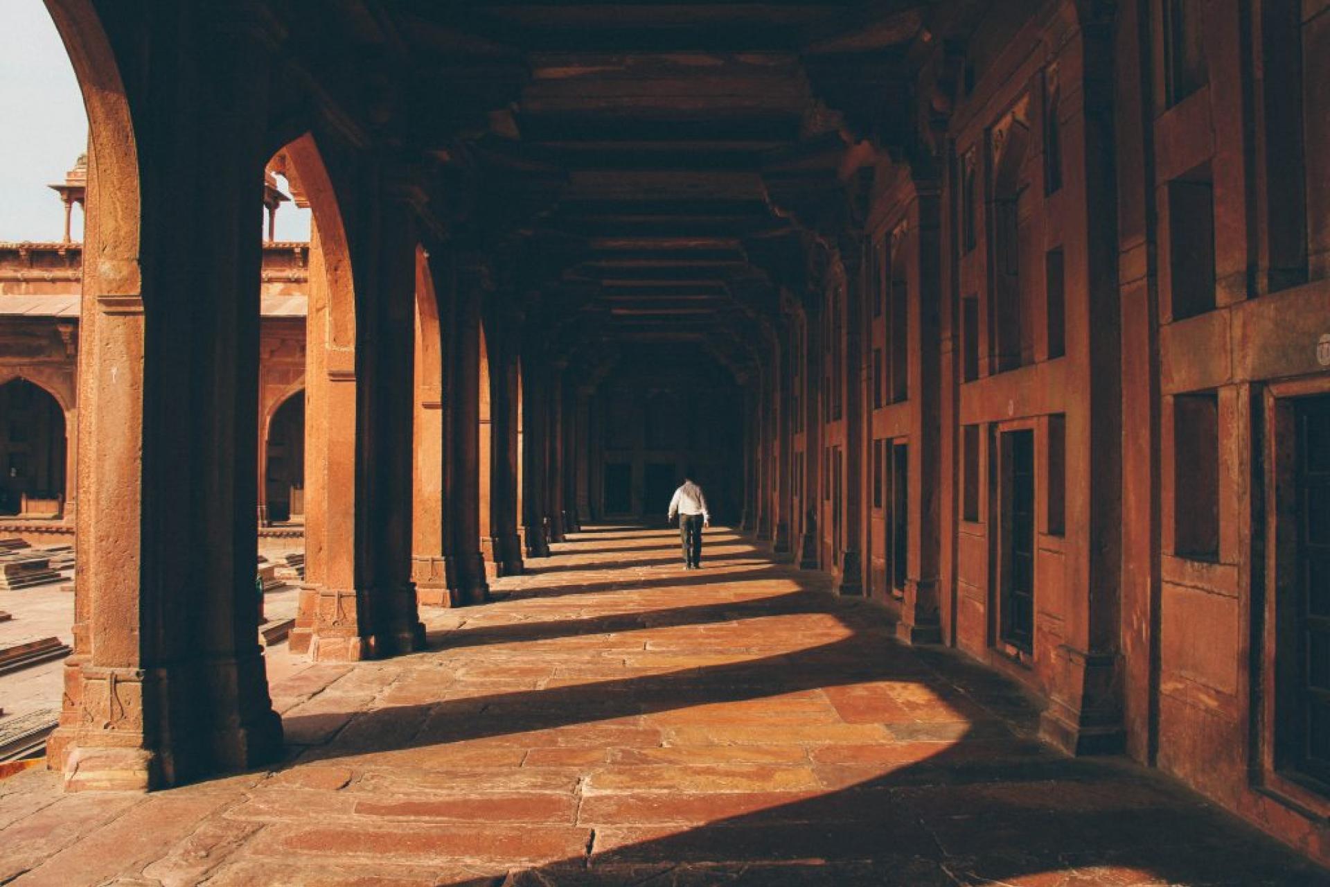 Man walking in India
