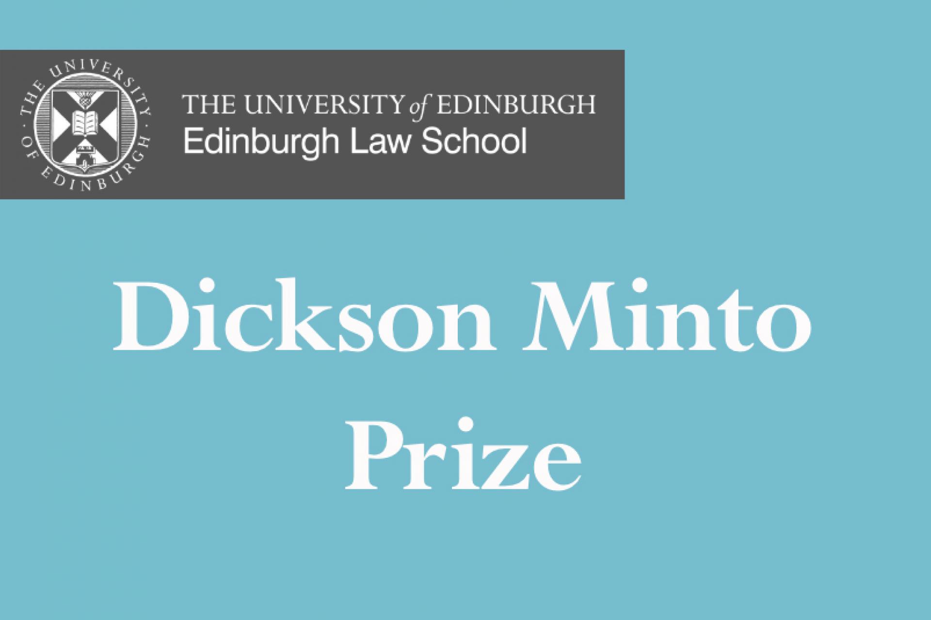 Dickson Minto Prize