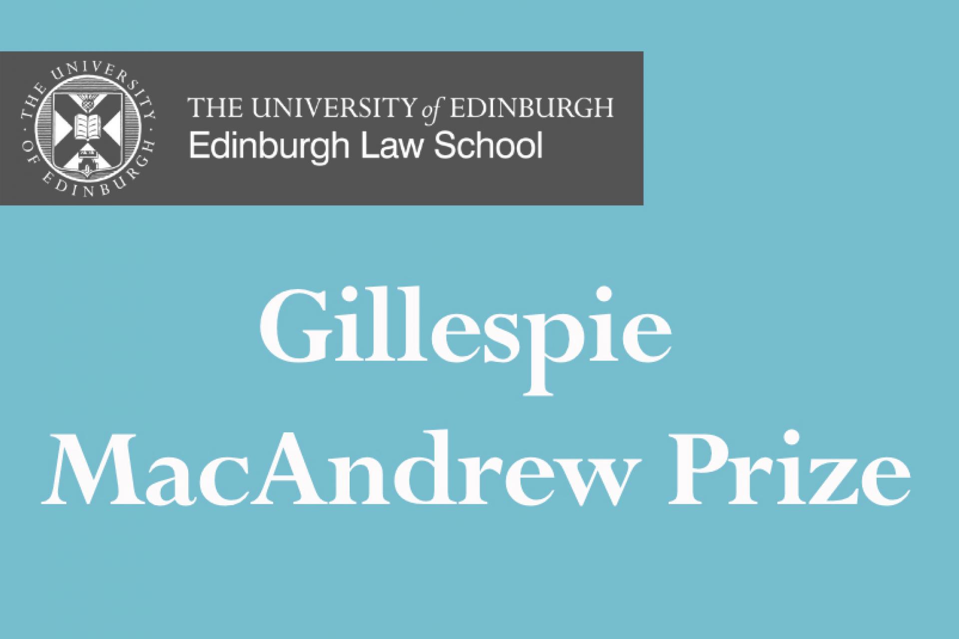 Gillespie MacAndrew Prize