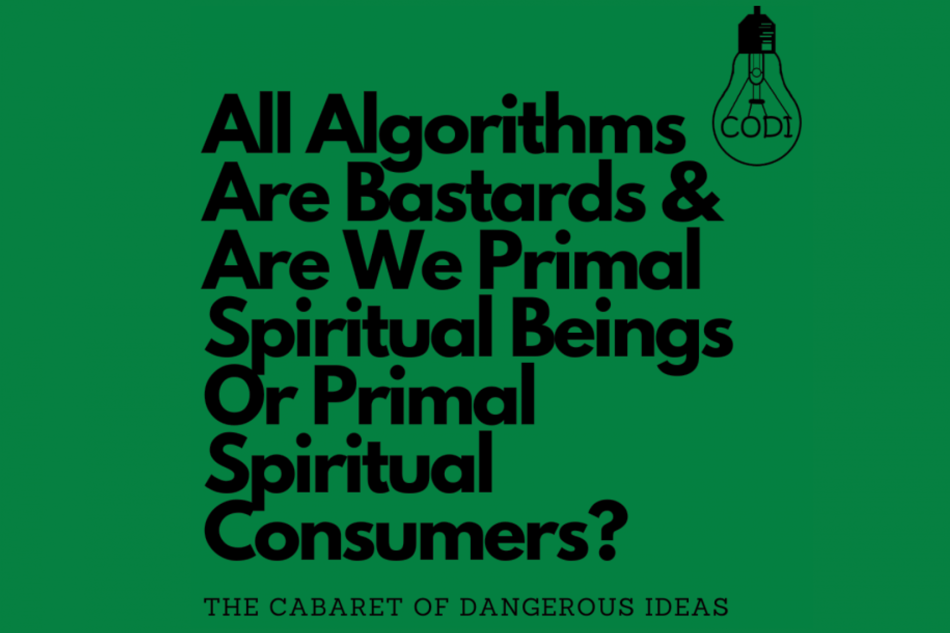 All algorythms are bastards! Logo