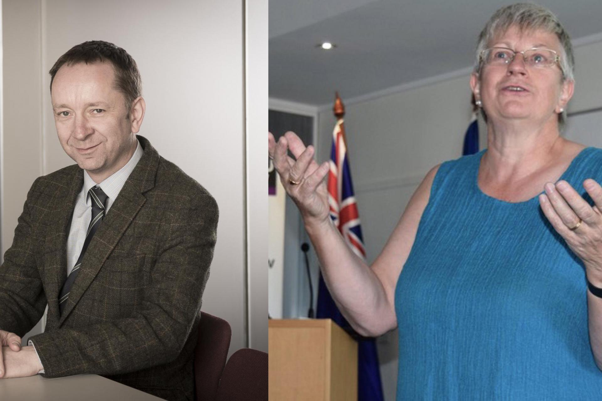 Prof Martin Hogg and Prof Jo Shaw