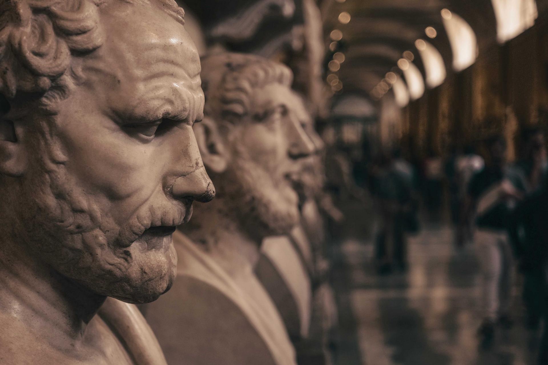 Image of busts at Vatican Museum