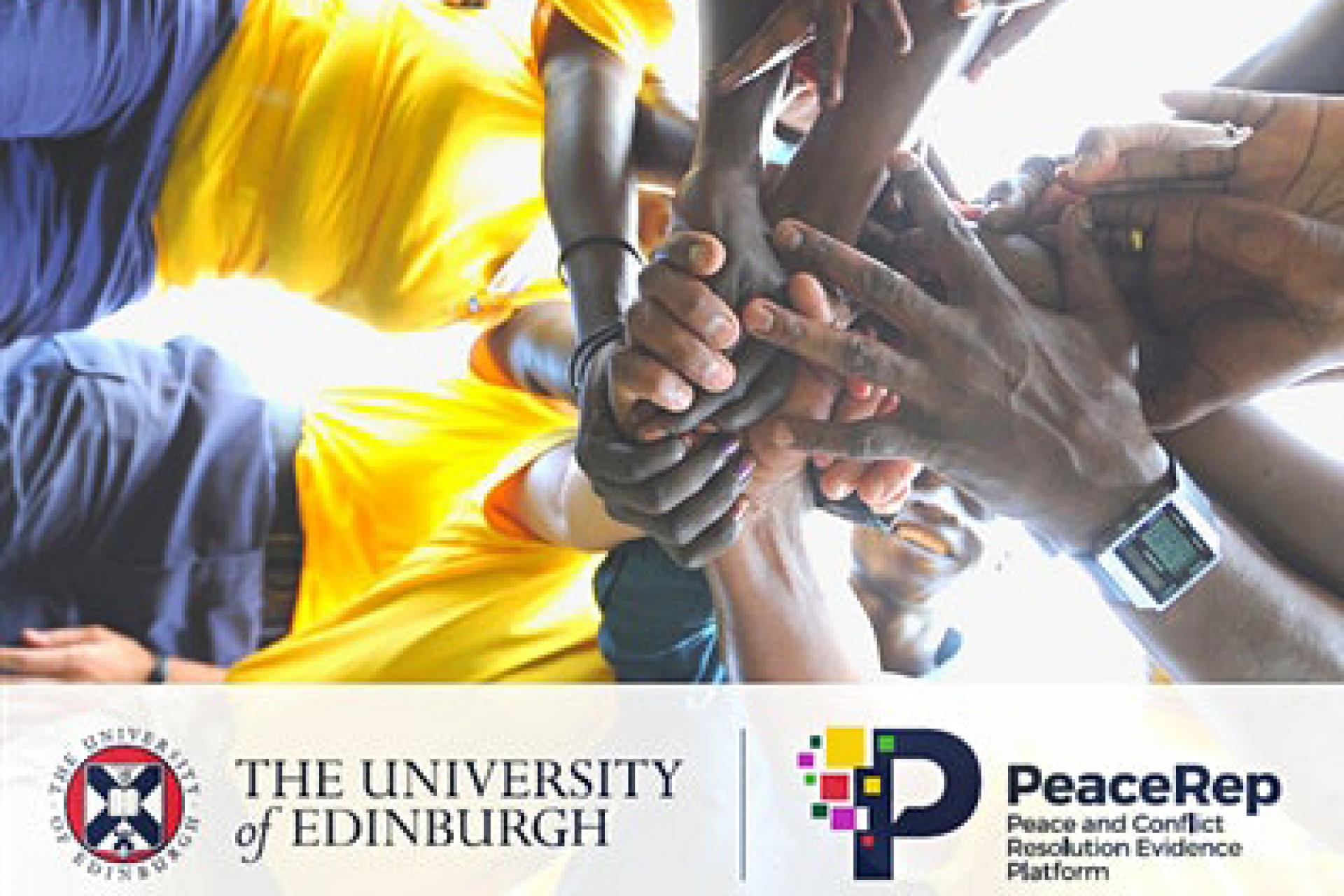 PCREP logo and hands holding hands