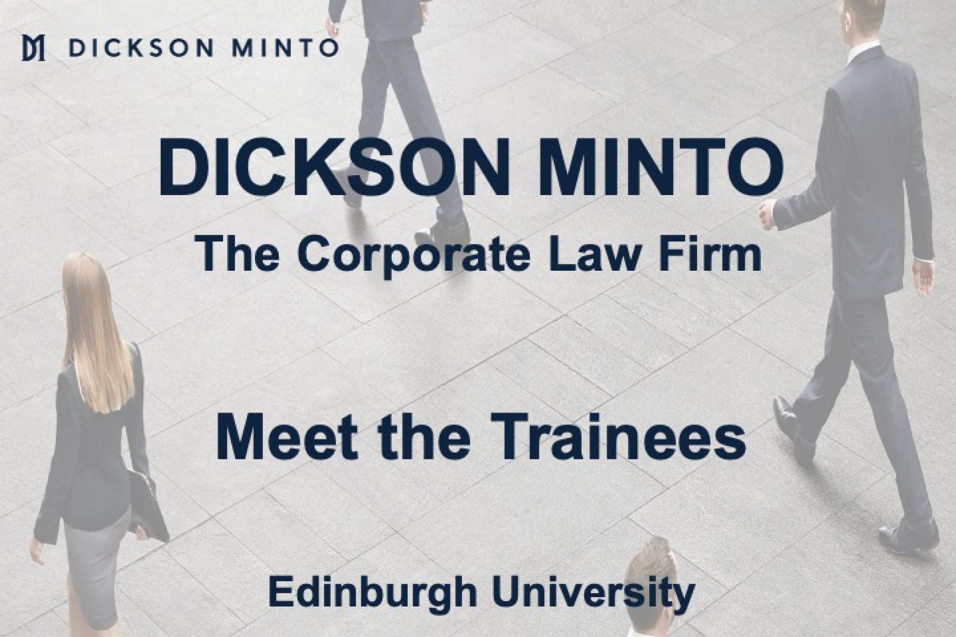Dickson Minto: The Corporate Law Firm - Meet the trainees