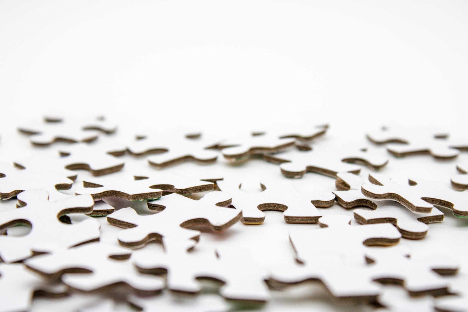 White Jigsaw pieces