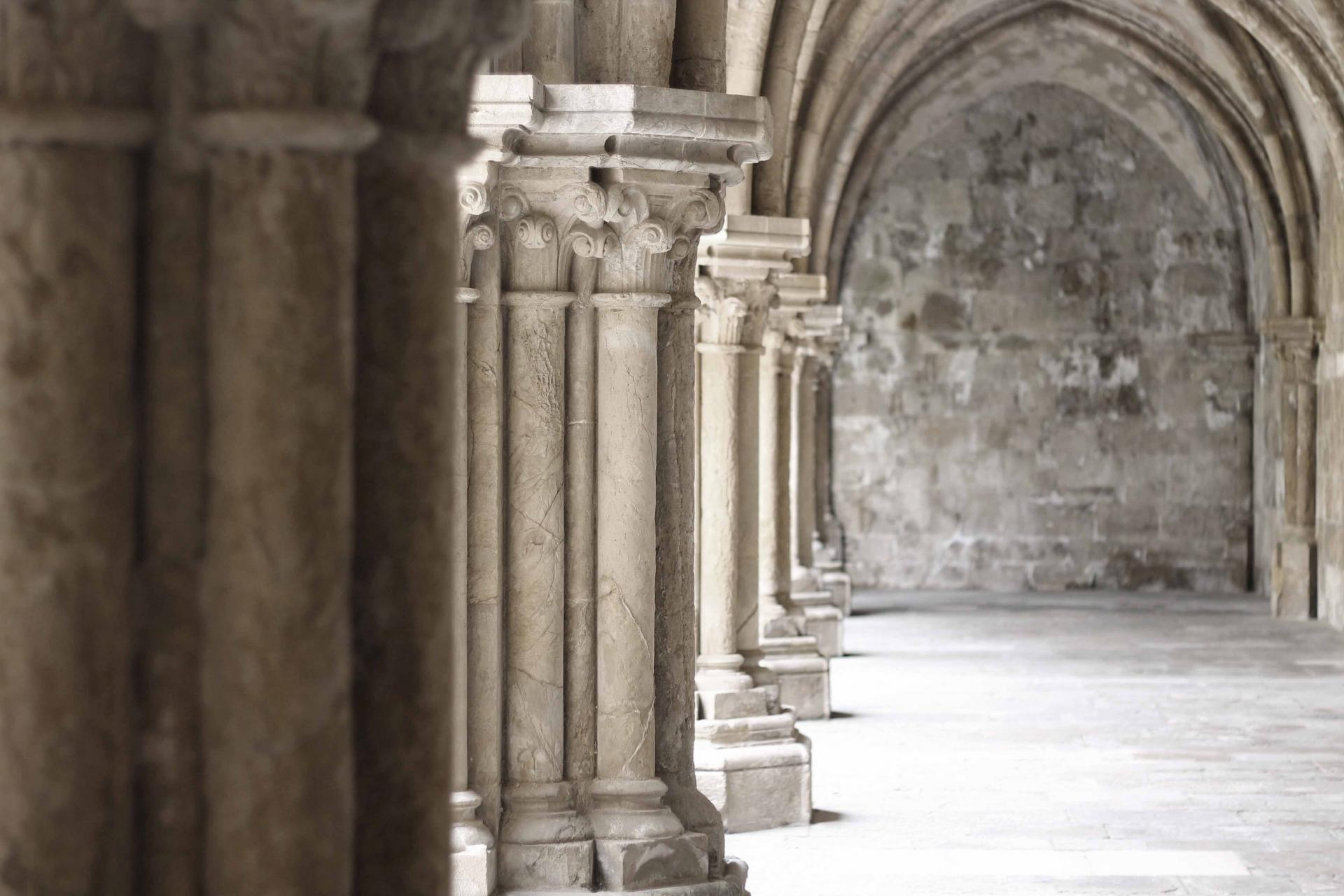 Stone archway and pillars