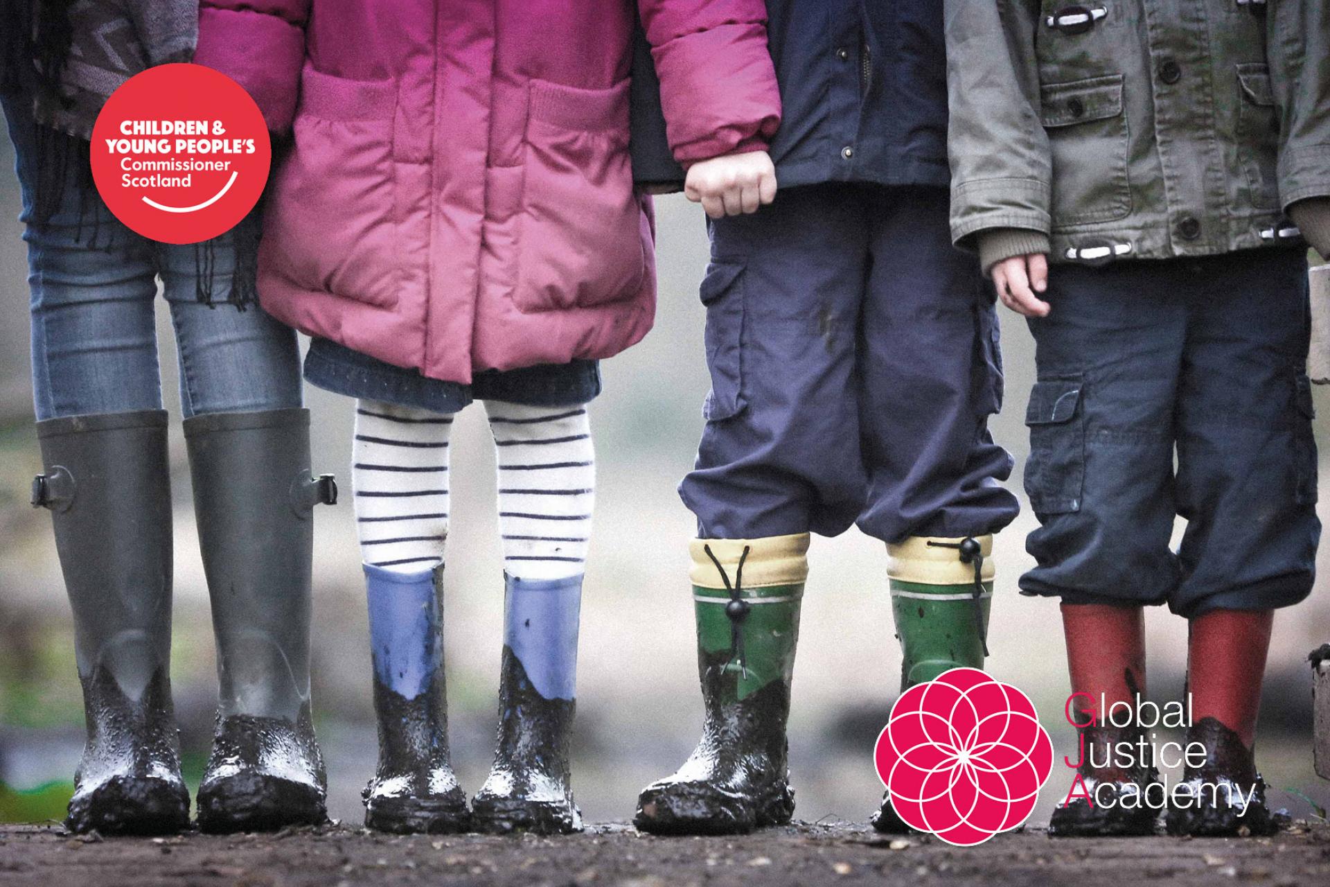 4 children standing side by side