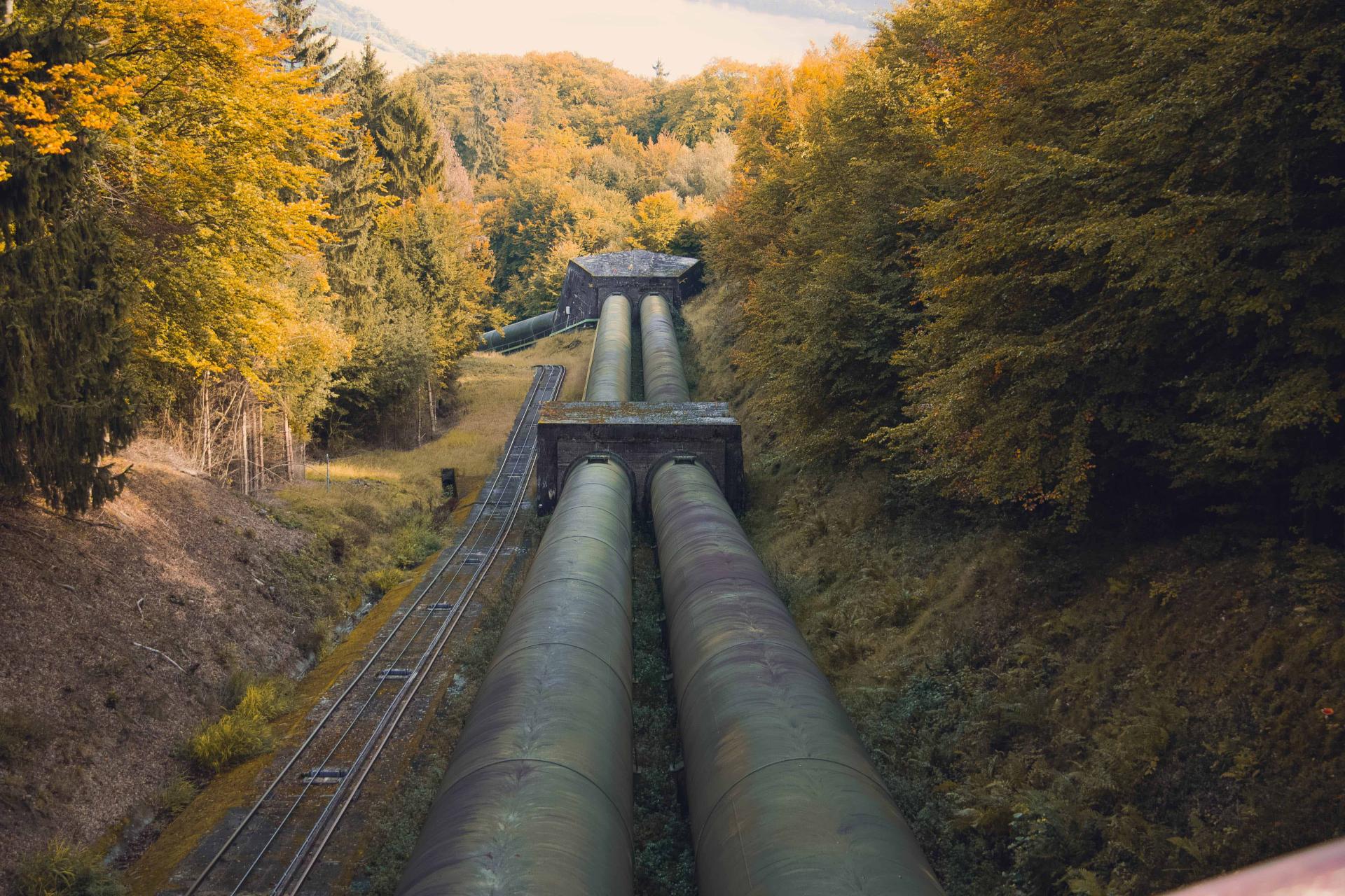 Gas pipeline in Germany