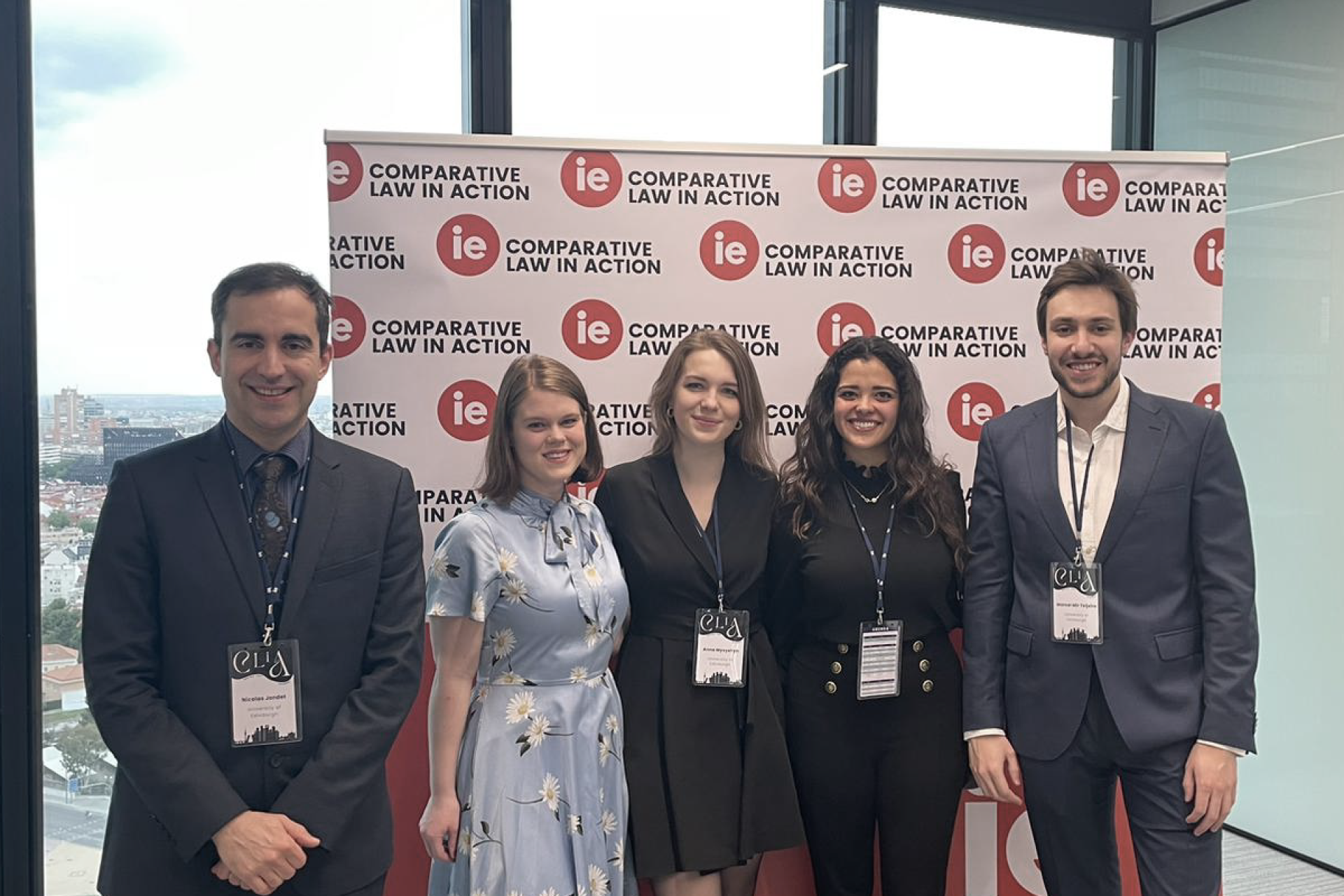 The Edinburgh team who attended the comparative law in action moot