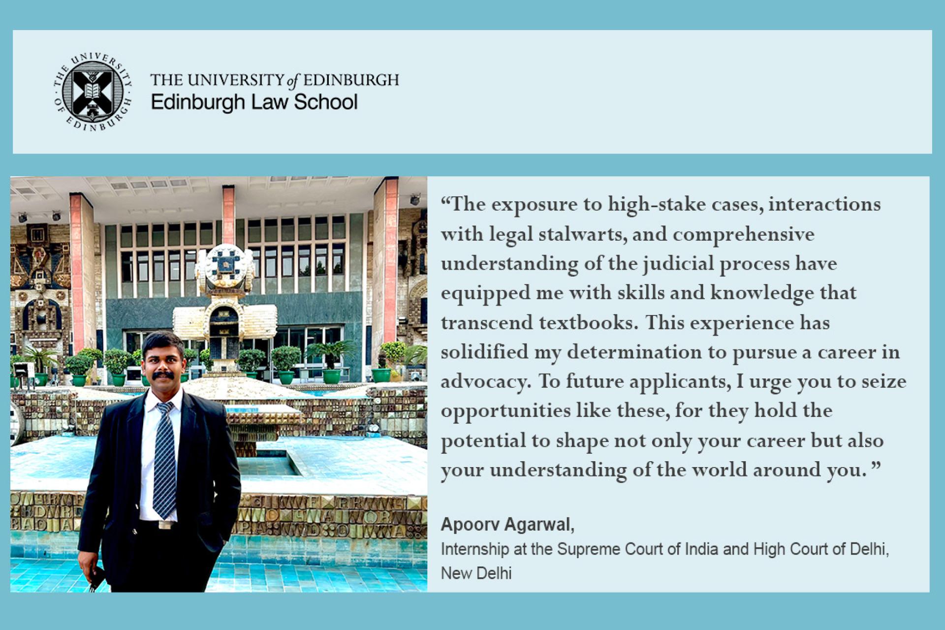 The exposure to high-stake cases, interactions with legal stalwarts, and comprehensive understanding of the judicial process have equipped me with skills and knowledge that transcend textbooks. To future applicants, I urge you to seize opportunities like these, for they hold the potential to shape not only your career but also your understanding of the world around you. 