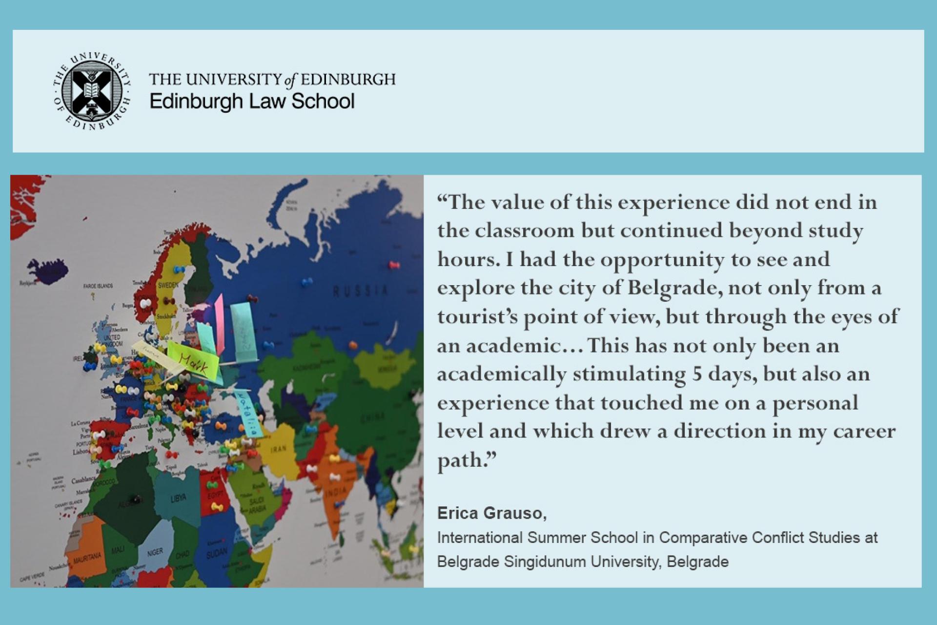 The value of this experience did not end in the classroom but continued beyond study hours. I had the opportunity to see and explore the city of Belgrade, not only from a tourist’s point of view, but through the eyes of an academic… This has not only been an academically stimulating 5 days, but also an experience that touched me on a personal level and which drew a direction in my career path. 