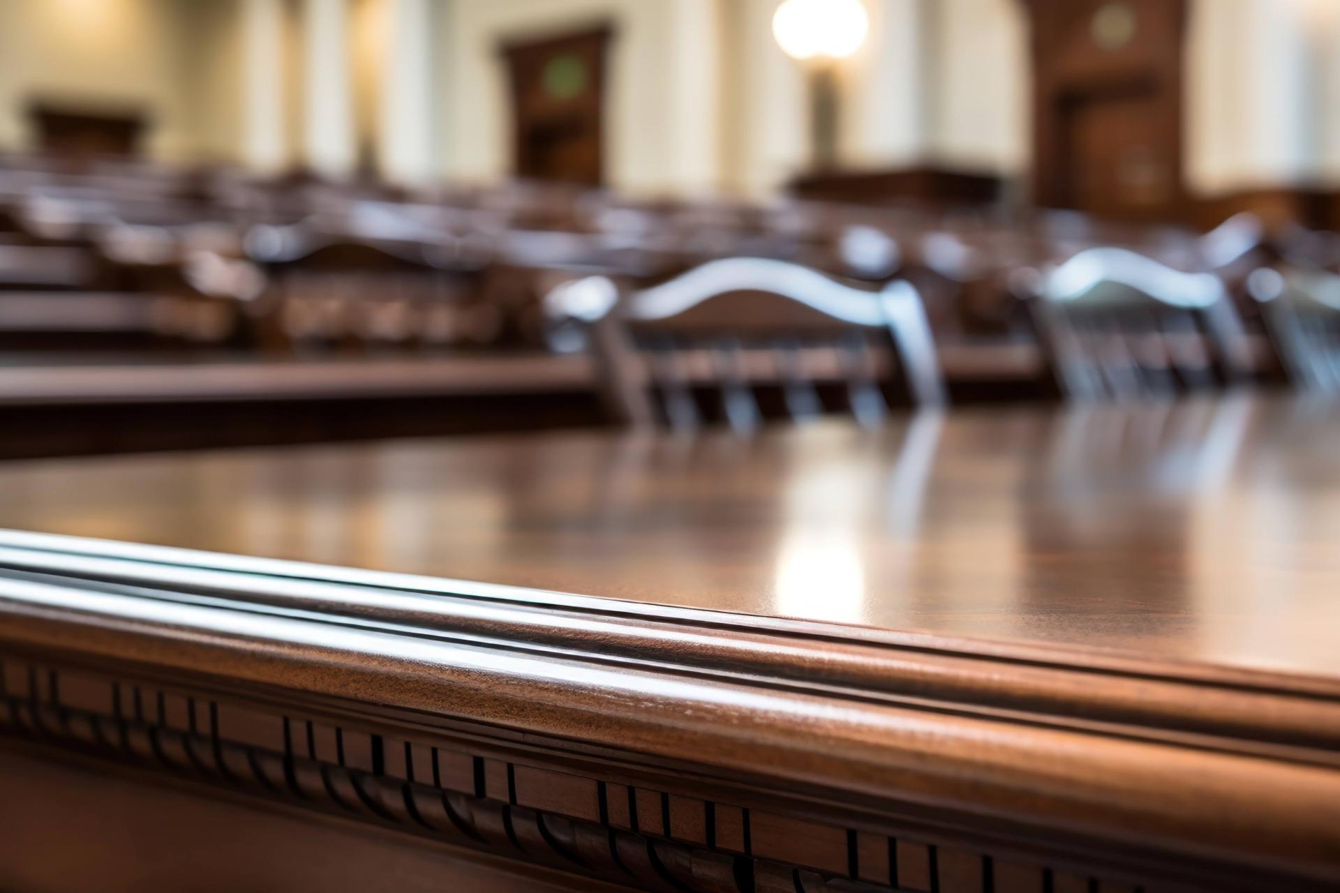 empty courtroom