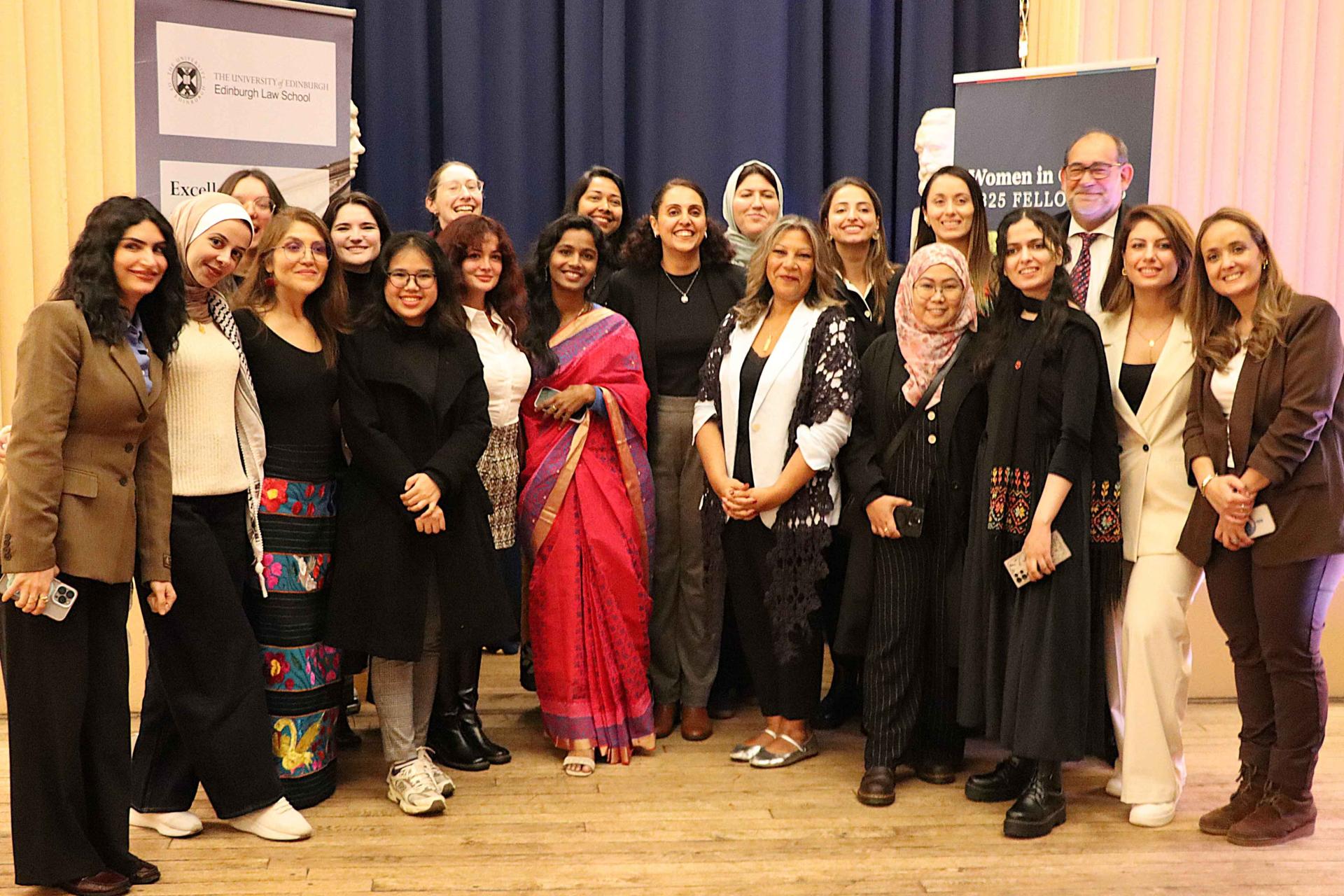 a group photo of those involved with the Edinburgh Law School and Beyond Borders Scotland