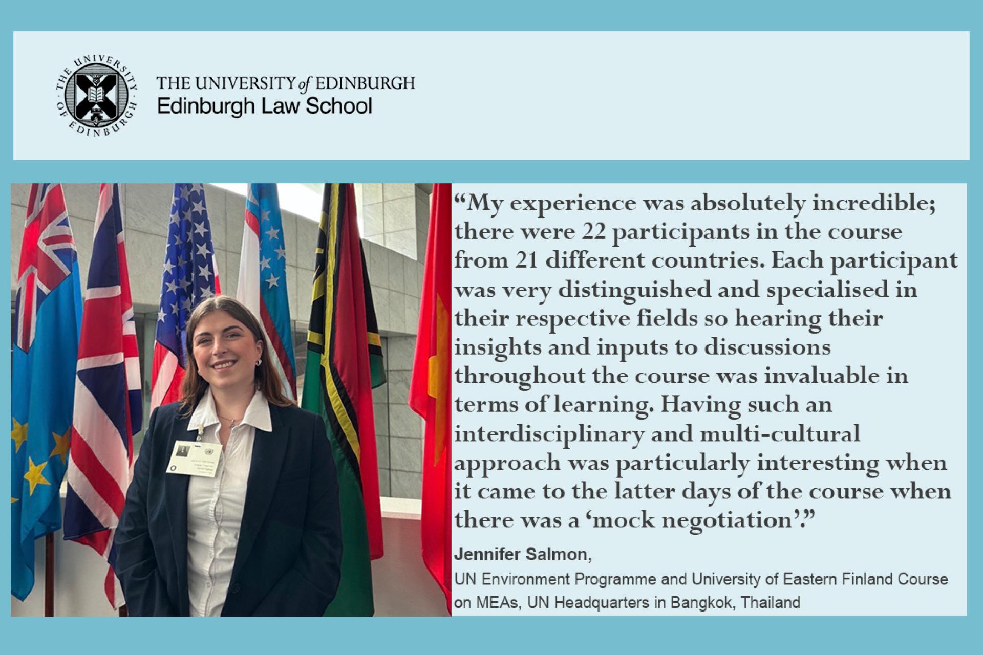 My experience was absolutely incredible; there were 22 participants in the course from 21 different countries. Each participant was very distinguished and specialised in their respective fields so hearing their insights and inputs to discussions throughout the course was invaluable in terms of learning. Having such an interdisciplinary and multi-cultural approach was particularly interesting when it came to the latter days of the course when there was a ‘mock negotiation’