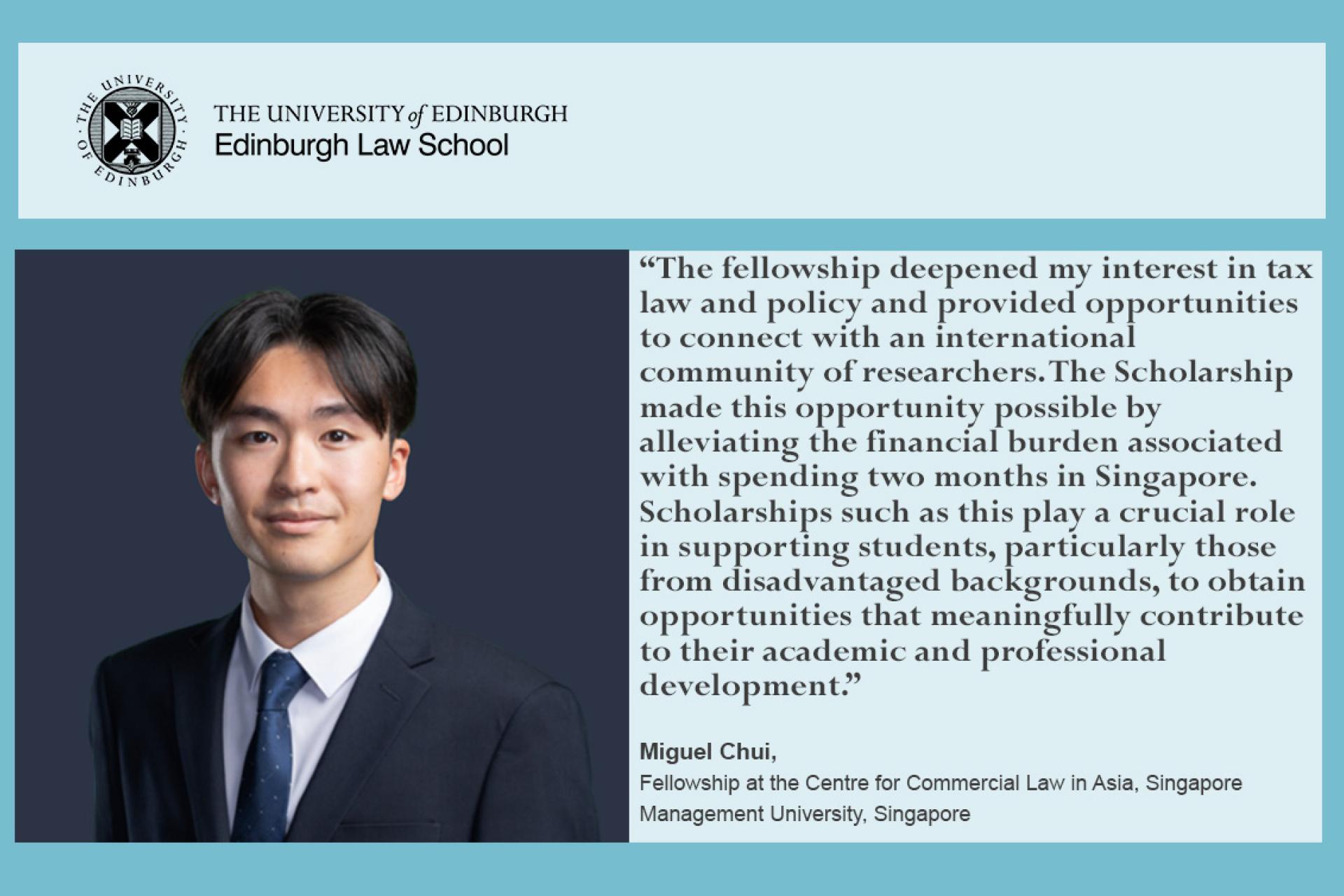 Miguel's experience in Singapore