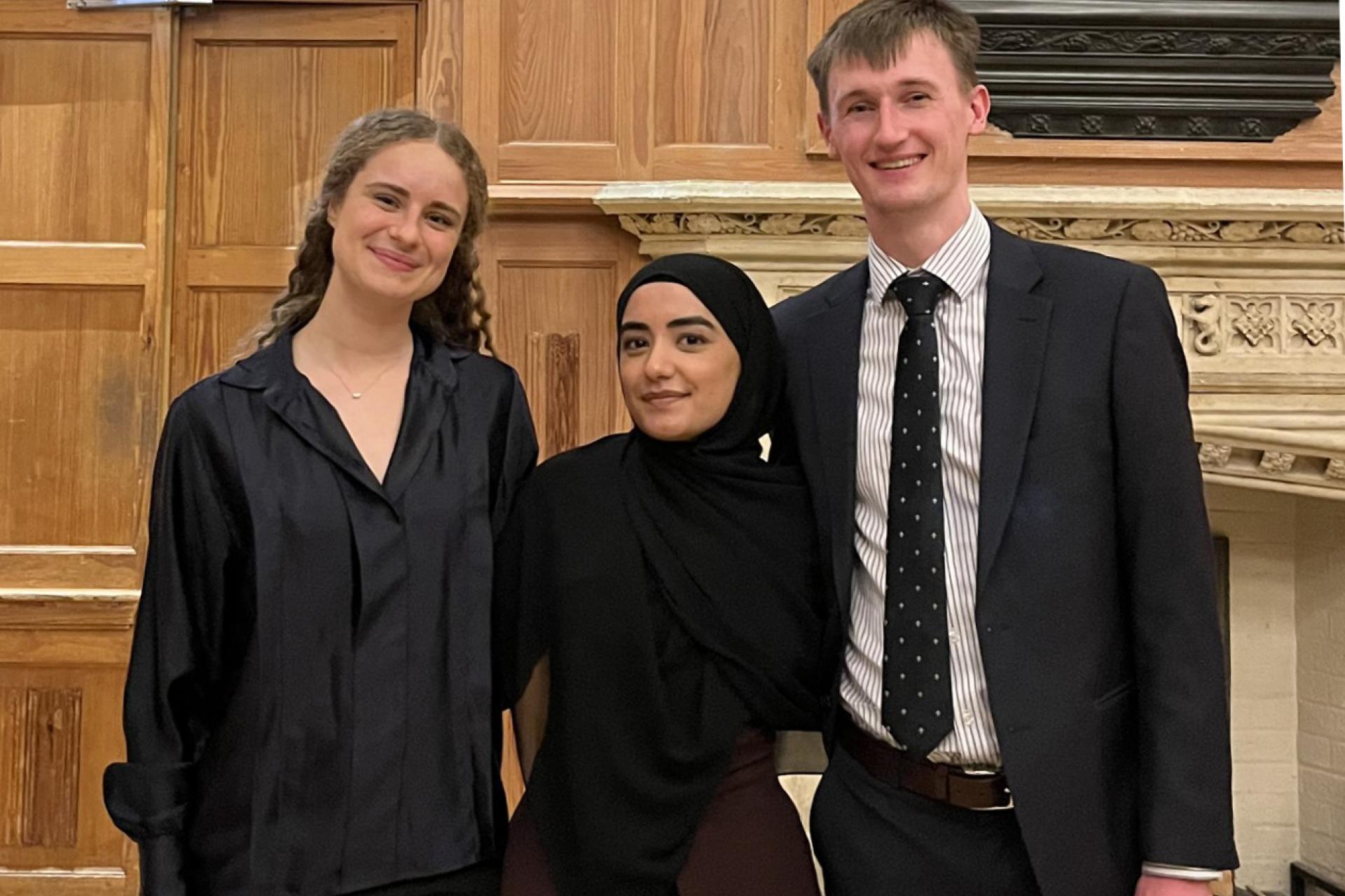 Claudia Preiss, Aneesa Ali and Lewis Robinson