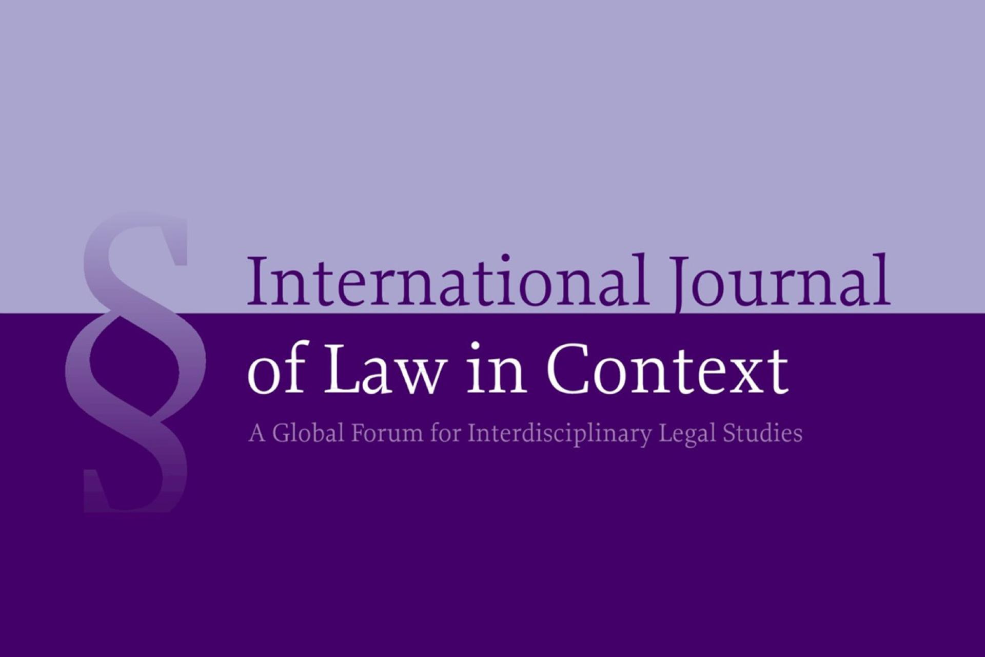 International Journal of Law in Context