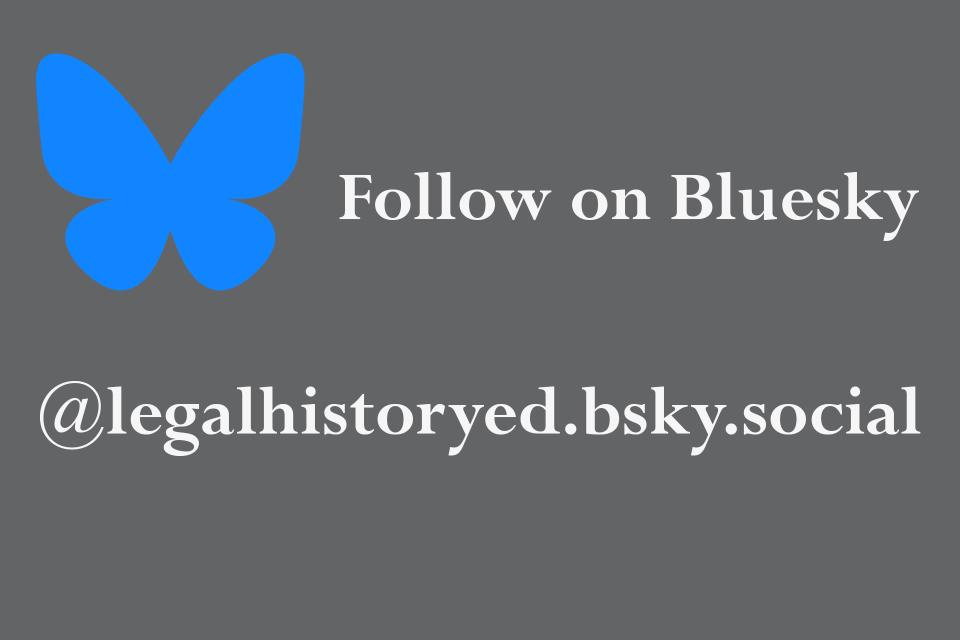 the bluesky butterfly logo on a grey back ground with white text saying Follow us on Bluesky